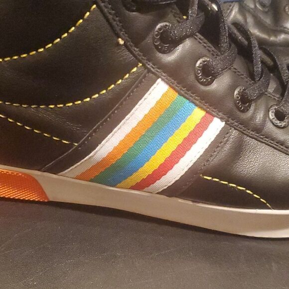 COOGI Black Leather Hi-Top Sneakers - Size 9‎ - Picture 6 of 12